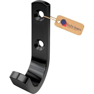 GeZu Impex Wall Hooks 80 mm Black Powder Coated Wall Mount Hanger for Coat Towel Tool Ladder Door Cabinet Shelve Garden Garage J Hook for Hanging GeZu Impex Wall Hooks 80 mm Black Powder Coated Wall Mount Hanger for Coat Towel Tool Ladder Door Cabinet Shelve Garden Garage J Hook for Hanging