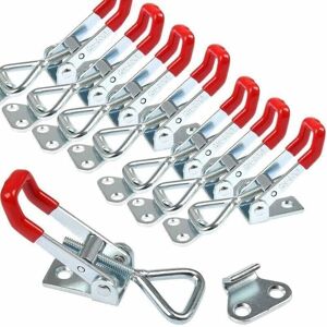 Mumu - GH-4001 8-Pack Adjustable Knee Lever Lock Clamp, 165kg/363.7lbs Holding Capacity for Quick Fixing and Tightening Mumu - GH-4001 8-Pack Adjustable Knee Lever Lock Clamp, 165kg/363.7lbs Holding Capacity for Quick Fixing and Tightening