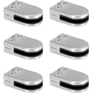 MEMKEY Glass Clamp, Stainless Steel Glass Clamp 6-8mm Glass Clamp Brackets Adjustable Glass Clamp Flat Back Connection for Balustrades Stair Handrail 6pcs MEMKEY Glass Clamp, Stainless Steel Glass Clamp 6-8mm Glass Clamp Brackets Adjustable Glass Clamp Flat Back Connection for Balustrades Stair Handrail 6pcs