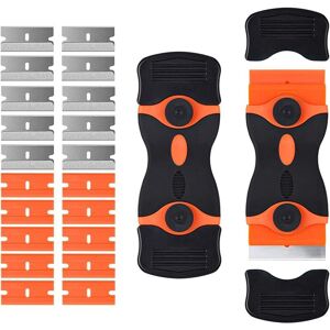 Longziming - Glass Cooktop Scraper, Including 20 Replacement Scraper Blades, Multi-Purpose Cleaning Scraper for Scraping Labels, Decals, Stickers, Longziming - Glass Cooktop Scraper, Including 20 Replacement Scraper Blades, Multi-Purpose Cleaning Scraper for Scraping Labels, Decals, Stickers,