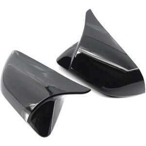 TLILY Gloss Black Horn Style Side Door Rearview Mirror Cover Trim Shells Cap for Ford Mustang 2015-2022 TLILY Gloss Black Horn Style Side Door Rearview Mirror Cover Trim Shells Cap for Ford Mustang 2015-2022