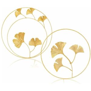 Linghhang - Gold) 2PCS Metal Wall Decor Iron Wall Decor Maple Ginkgo Leaf Wall Hanging Suitable for Home Office Living Room Hotel Decoration Linghhang - Gold) 2PCS Metal Wall Decor Iron Wall Decor Maple Ginkgo Leaf Wall Hanging Suitable for Home Office Living Room Hotel Decoration