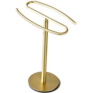 Tlily - Gold Hand Towel Holder Stand Rack Stainless Steel Bar Tower for Bathroom Vanity Tlily - Gold Hand Towel Holder Stand Rack Stainless Steel Bar Tower for Bathroom Vanity