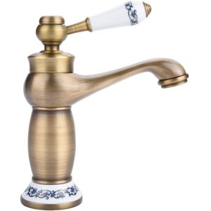 Serbia - or) Mitigeur Robinet Lavabo Laiton Céramique Évier Robinet Noir et Blanc en Porcelaine à Long Cou Vintage Floral avec l'entrée Robinet d'eau Serbia - or) Mitigeur Robinet Lavabo Laiton Céramique Évier Robinet Noir et Blanc en Porcelaine à Long Cou Vintage Floral avec l'entrée Robinet d'eau