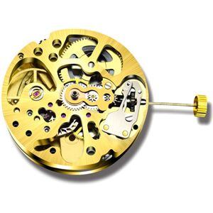 TLILY Gold Skeleton 2004 Movement Ordinary Pendulum Adjustment Radiation Pattern Fully Automatic Watch TLILY Gold Skeleton 2004 Movement Ordinary Pendulum Adjustment Radiation Pattern Fully Automatic Watch