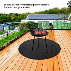 SERBIA Grand tapis de brasero réutilisable pour terrasse/tapis ignifuge/tapis de braise/tapis de protection et de terrasse/tapis rond de 91cm SERBIA Grand tapis de brasero réutilisable pour terrasse/tapis ignifuge/tapis de braise/tapis de protection et de terrasse/tapis rond de 91cm