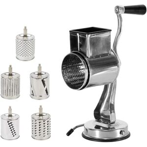 CNCEST Grater Machine Drum Grater Rotary Grater with 5 Cutting Drums Blades Kitchen Vegetable Cutter Nut Mill Stainless Steel CNCEST Grater Machine Drum Grater Rotary Grater with 5 Cutting Drums Blades Kitchen Vegetable Cutter Nut Mill Stainless Steel