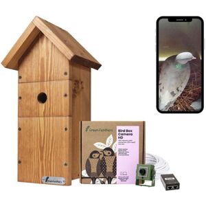 GREEN FEATHERS Diy Deluxe Bird Box Kit with 1080p ip Camera GREEN FEATHERS Diy Deluxe Bird Box Kit with 1080p ip Camera