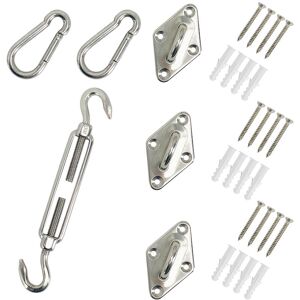 Green Bay - Greenbay 304 Stainless Steel Sun Shade Sail Fixing Kit for Triangle Shade Sails Fixing Hardware Accessories Kit Green Bay - Greenbay 304 Stainless Steel Sun Shade Sail Fixing Kit for Triangle Shade Sails Fixing Hardware Accessories Kit