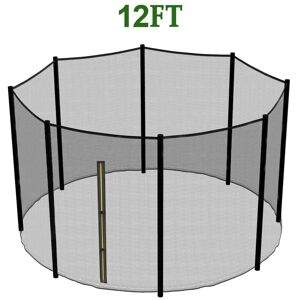 Green Bay - Greenbay Replacement Trampoline Safety Net Enclosure Surround Netting, 12FT - 8 Pole Green Bay - Greenbay Replacement Trampoline Safety Net Enclosure Surround Netting, 12FT - 8 Pole