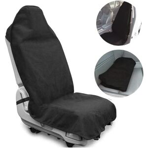 Cyslmuk - Black Waterproof Car Seat Cover Breathable Sweat-proof Protective Terry Cloth Cyslmuk - Black Waterproof Car Seat Cover Breathable Sweat-proof Protective Terry Cloth