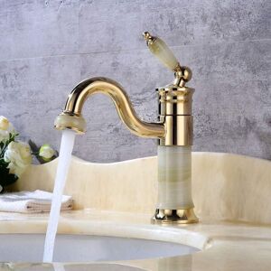 TONCHEAN Grifo de lavabo, grifo de fregadero, mezclador de lavabo, mezclador monomando para agua fría y caliente - 20cm TONCHEAN Grifo de lavabo, grifo de fregadero, mezclador de lavabo, mezclador monomando para agua fría y caliente - 20cm