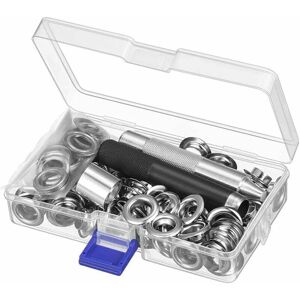 NEIGE Grommet Eyelet Kit, 12mm Eyelet Kit Metal Tools Grommet Sets 100 Set Eyelet Kit Eyelets for Tarps for Sewing Canvas Tarpaulin Tent Repair, 1/2 Inch NEIGE Grommet Eyelet Kit, 12mm Eyelet Kit Metal Tools Grommet Sets 100 Set Eyelet Kit Eyelets for Tarps for Sewing Canvas Tarpaulin Tent Repair, 1/2 Inch