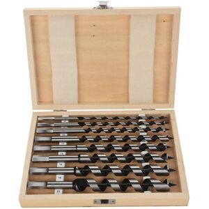 Groofoo - 8Pcs Carbon Steel Twist Drill Bit Set with Wooden Case and Machined Hex Shank Groofoo - 8Pcs Carbon Steel Twist Drill Bit Set with Wooden Case and Machined Hex Shank