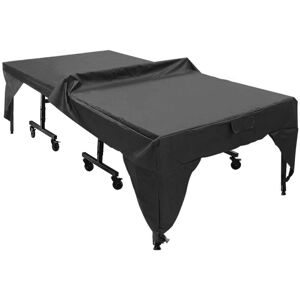 Outdoor Courtyard Patio Waterproof Dust Proof Table Tennis Table Cover Black 280x153x73cm - Groofoo Outdoor Courtyard Patio Waterproof Dust Proof Table Tennis Table Cover Black 280x153x73cm - Groofoo