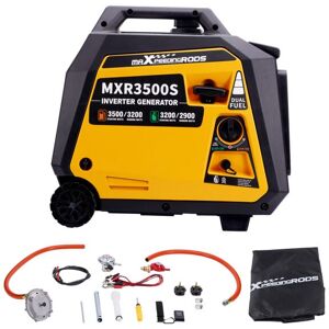 Groofoo - Portable Petrol Generator Inverter Dual Fuel lpg 3500W Camping Electric Start Groofoo - Portable Petrol Generator Inverter Dual Fuel lpg 3500W Camping Electric Start