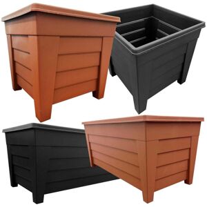 STORM TRADING GROUP 2 x Each Black Grosvenor Square 33cm & Long Grosvenor Troughs 55cm Planter Sets STORM TRADING GROUP 2 x Each Black Grosvenor Square 33cm & Long Grosvenor Troughs 55cm Planter Sets