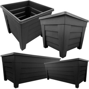 STORM TRADING GROUP 4 x Each Black Grosvenor Square 33cm & Long Grosvenor Troughs 55cm Planter Sets STORM TRADING GROUP 4 x Each Black Grosvenor Square 33cm & Long Grosvenor Troughs 55cm Planter Sets