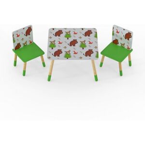 Gruffalo Kids Table & 2 Chairs Set - Forest Themed Play & Activity Furniture - Assembly Required Gruffalo Kids Table & 2 Chairs Set - Forest Themed Play & Activity Furniture - Assembly Required