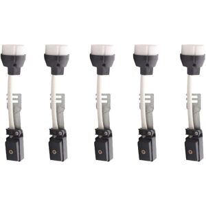 MEMKEY GU10 Lamp Holders, Set of 5, GU10 Lamp Base Connectors with Cable and Insulated Junction Box, 2A 250V, High Temperature Resistant LED and Halogen MEMKEY GU10 Lamp Holders, Set of 5, GU10 Lamp Base Connectors with Cable and Insulated Junction Box, 2A 250V, High Temperature Resistant LED and Halogen
