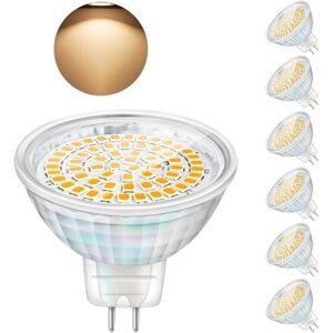 WOIYIC GU5.3 5W 12V MR16 LED Spot Bulbs, Replaces Halogen Spotlights, 460 Lumens, Warm White 3000K, Non-Dimmable, Pack of 6 WOIYIC GU5.3 5W 12V MR16 LED Spot Bulbs, Replaces Halogen Spotlights, 460 Lumens, Warm White 3000K, Non-Dimmable, Pack of 6