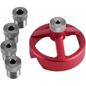 TRIMEC Guide de forets 6/7/8/9/10 mm, Outil de Travail du Bois de centrage, Ensemble de Fixations de Forage Vertical(Rouge) TRIMEC Guide de forets 6/7/8/9/10 mm, Outil de Travail du Bois de centrage, Ensemble de Fixations de Forage Vertical(Rouge)