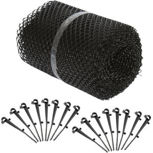 Monzana - Gutter protection 12m leaf protection gutter leaf catcher rain gutter protection incl. 32 fastening clips cuttable weatherproof Monzana - Gutter protection 12m leaf protection gutter leaf catcher rain gutter protection incl. 32 fastening clips cuttable weatherproof