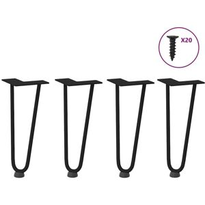 Hairpin Legs for Coffee Table 4 pcs Black 30 cm Solid Steel vidaXL Hairpin Legs for Coffee Table 4 pcs Black 30 cm Solid Steel vidaXL