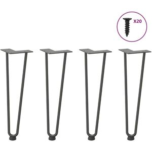 Hairpin Legs for Coffee Table 4 pcs Anthracite 42 cm Solid Steel vidaXL Hairpin Legs for Coffee Table 4 pcs Anthracite 42 cm Solid Steel vidaXL
