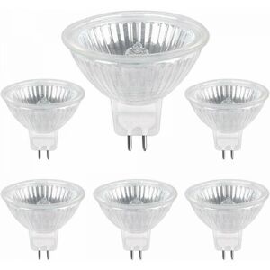 CYSLMUK Halogen Bulb Pack of 6 GU5.3 35W 12V, 400lm Warm White 2700K Dimmable, MR16 Halogen Spot Bulb CYSLMUK Halogen Bulb Pack of 6 GU5.3 35W 12V, 400lm Warm White 2700K Dimmable, MR16 Halogen Spot Bulb