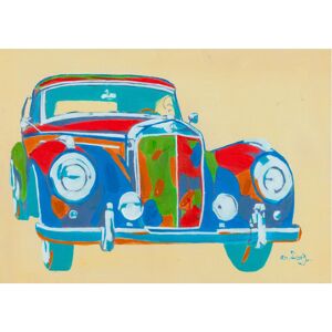 BISCOTTINI Hand -painted made auto multicolor oil painting on canvas BISCOTTINI Hand -painted made auto multicolor oil painting on canvas