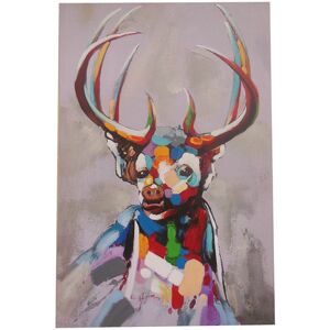 Biscottini - Hand -painted made cervo oil painting on canvas Biscottini - Hand -painted made cervo oil painting on canvas