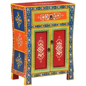 Hand Painted Sideboard 54x30x74 cm Solid Wood Mango vidaXL Hand Painted Sideboard 54x30x74 cm Solid Wood Mango vidaXL