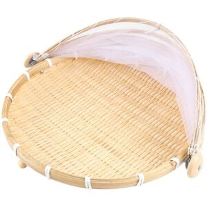 TLILY Hand-Woven Food Tent Basket Tray Fruit Vegetable Bread Storage Simple Atmosphere Outdoor Picnic Mesh Net Cover TLILY Hand-Woven Food Tent Basket Tray Fruit Vegetable Bread Storage Simple Atmosphere Outdoor Picnic Mesh Net Cover