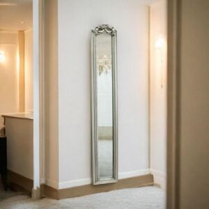 Handcrafted Modern Decorative Framed Mirror - L3 x W13 x H109 cm - Silver Handcrafted Modern Decorative Framed Mirror - L3 x W13 x H109 cm - Silver