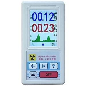 Dewdat - Handheld Geiger Counter Nuclear Radiation Detector, Professional High Accuracy Nuclear Radiation Meter Beta Gamma x Ray Data Tester Marble Dewdat - Handheld Geiger Counter Nuclear Radiation Detector, Professional High Accuracy Nuclear Radiation Meter Beta Gamma x Ray Data Tester Marble