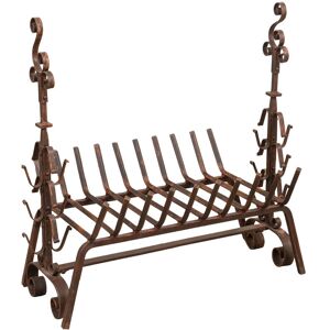 BISCOTTINI Handmade wrought iron brazier L98XPR59XH90 cm BISCOTTINI Handmade wrought iron brazier L98XPR59XH90 cm