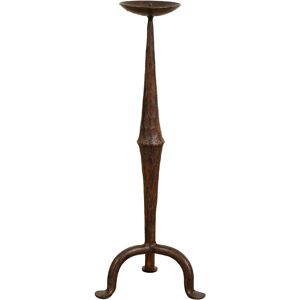 BISCOTTINI Iron Candelabrum 46x18x18 cm Vintage Rust Finish - Candelabrum BISCOTTINI Iron Candelabrum 46x18x18 cm Vintage Rust Finish - Candelabrum
