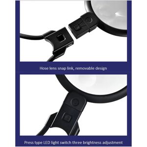 Tlily - Hands Free Magnifying Glass 36 led Lights,5X 15X Rechargeable Neck Wear Magnifier for Seniors Reading Sewing Jewelry Tlily - Hands Free Magnifying Glass 36 led Lights,5X 15X Rechargeable Neck Wear Magnifier for Seniors Reading Sewing Jewelry