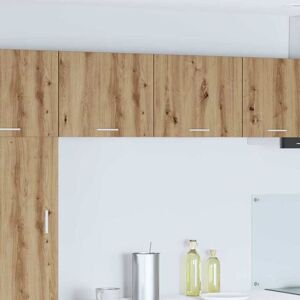 Hanging Cabinet with Door Artisan Oak and White 50 x 31 x 40 cm vidaXL Hanging Cabinet with Door Artisan Oak and White 50 x 31 x 40 cm vidaXL