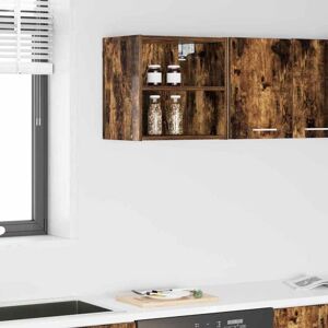 Hanging Cabinet Smoked Oak 40 x 29.5 x 40 cm Engineered Wood vidaXL Hanging Cabinet Smoked Oak 40 x 29.5 x 40 cm Engineered Wood vidaXL