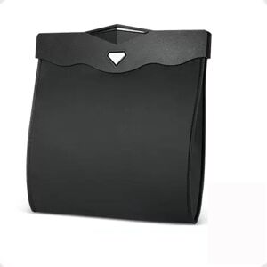 CYSLMUK Hanging Car Trash Can Interior, Car Trash Can with Quick Access Magnetic Opening, Waterproof pu Leather, Car Accessory for Car Back Seat (Black) CYSLMUK Hanging Car Trash Can Interior, Car Trash Can with Quick Access Magnetic Opening, Waterproof pu Leather, Car Accessory for Car Back Seat (Black)