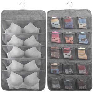 WOIYIC Hanging Storage Organizer Bag for Socks, Underwear, Bras, Ties, Wardrobe Closet Hanger Shelves, 20 Pockets Door Divider Holder, 1 pc WOIYIC Hanging Storage Organizer Bag for Socks, Underwear, Bras, Ties, Wardrobe Closet Hanger Shelves, 20 Pockets Door Divider Holder, 1 pc