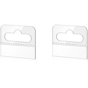 TLILY Hanging Tabs, 400 Pieces Clear Adhesive Hanging Tabs, Slot Hole, Self-Adhesive Plastic Hang Tags, 4.5 x 3.5 cm TLILY Hanging Tabs, 400 Pieces Clear Adhesive Hanging Tabs, Slot Hole, Self-Adhesive Plastic Hang Tags, 4.5 x 3.5 cm