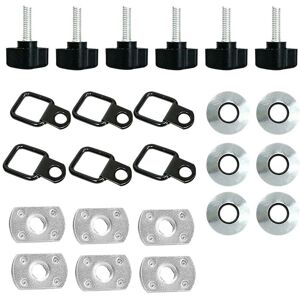 TLILY Hardtop Quick Removal Thumb Screw D-rings Kit for Jeep Wrangler CJ YJ TJ JK JKU TLILY Hardtop Quick Removal Thumb Screw D-rings Kit for Jeep Wrangler CJ YJ TJ JK JKU