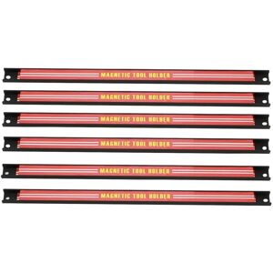 Hardware Set of 6 Magnetic Tool Holder Racks 18 Inch Magnetic Tool Strip Heavy Duty Garage Workshop Wall Holder Strip for Tools Tool Bar with Magnet Hardware Set of 6 Magnetic Tool Holder Racks 18 Inch Magnetic Tool Strip Heavy Duty Garage Workshop Wall Holder Strip for Tools Tool Bar with Magnet