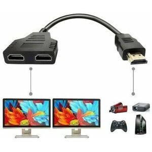 COOCHEER HDMI Splitter Adapter Cable HDMI Splitter 1 Input 2 Output HDMI Connector COOCHEER HDMI Splitter Adapter Cable HDMI Splitter 1 Input 2 Output HDMI Connector