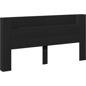 Headboard Black 200 x 16.5 x 103.5 cm Engineered Wood vidaXL Headboard Black 200 x 16.5 x 103.5 cm Engineered Wood vidaXL