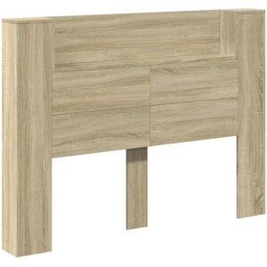 Headboard Sonoma Oak 140 x 16.5 x 103.5 cm Engineered Wood vidaXL Headboard Sonoma Oak 140 x 16.5 x 103.5 cm Engineered Wood vidaXL