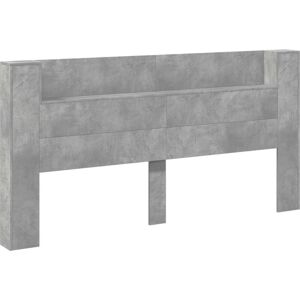 Headboard Concrete Grey 200 x 16.5 x 103.5 cm Engineered Wood vidaXL Headboard Concrete Grey 200 x 16.5 x 103.5 cm Engineered Wood vidaXL